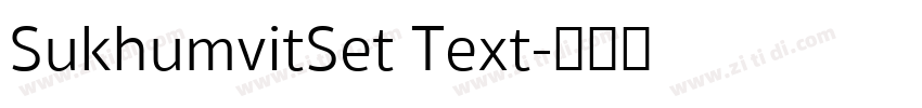 SukhumvitSet Text字体转换